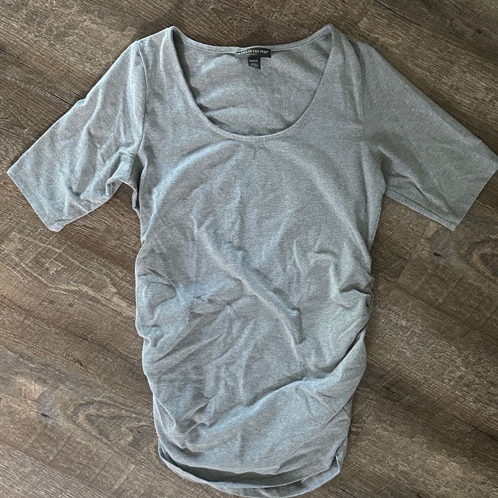 A Pea in the Pod Heather Gray Long Sleeve Top